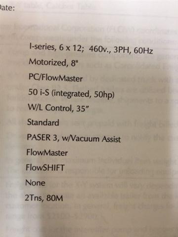 Flow International IBF 6012 Flying Bridge Waterjet image is available